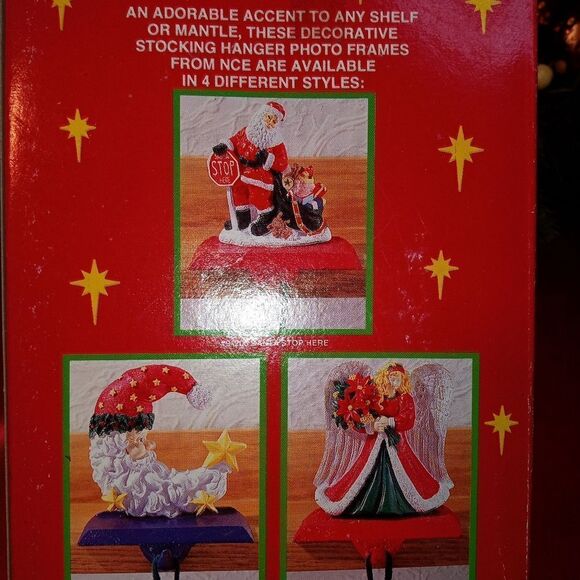 Vtg. NCE Santa Claus Cast Iron Stocking Hanger frame - Picture 8 of 9